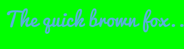 Image with Font Color 57B2D9 and Background Color 00FF00
